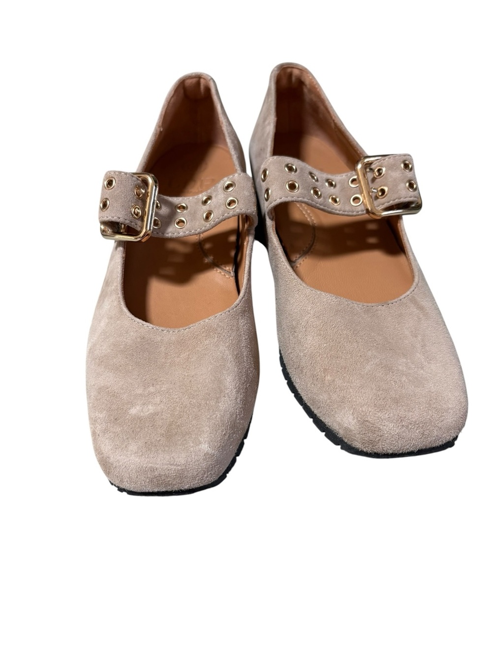 L'Amour Des Pieds Tanzy Suede Mary Jane Taupe - Size 7 NWOT